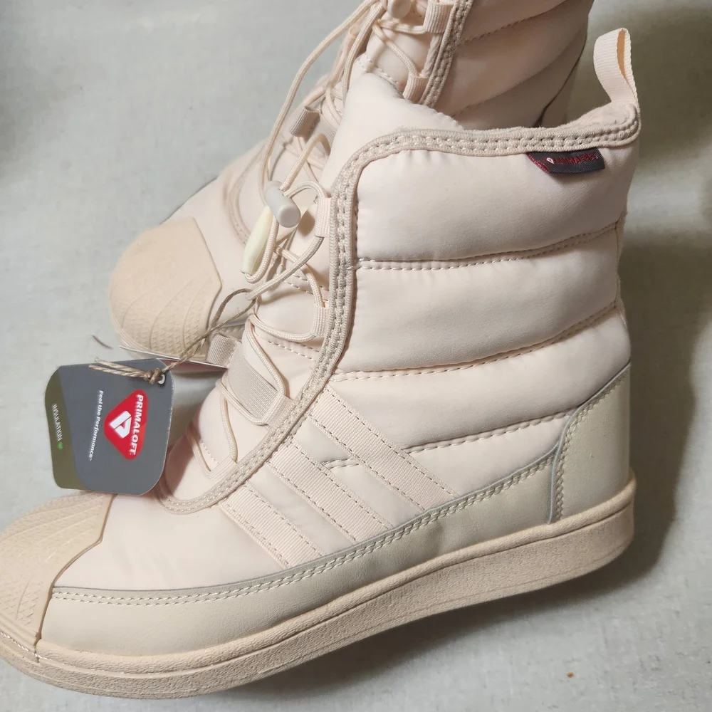 adidas Originals Cream Winter & Rain Boots Quilted Design